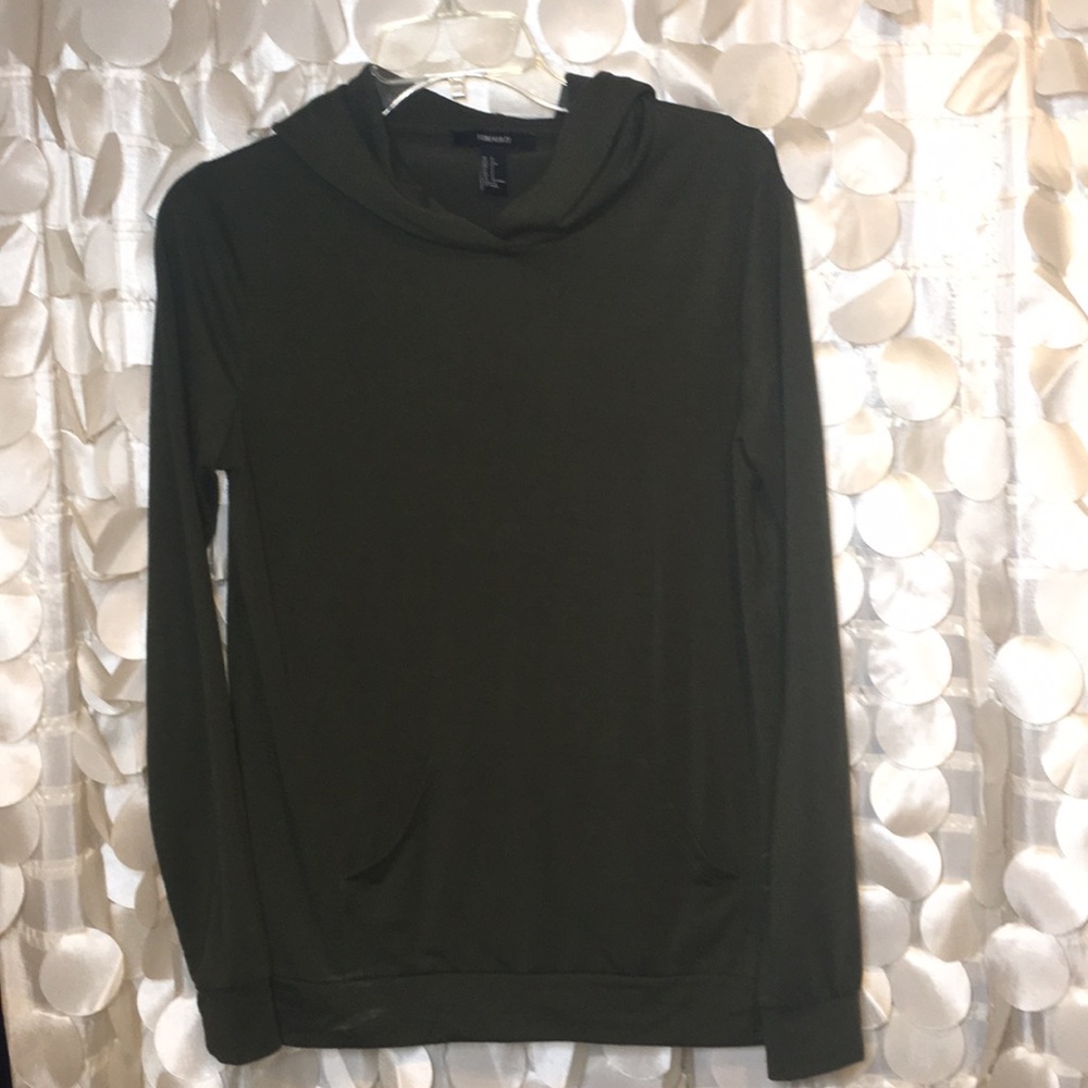 Basic army green hoodie